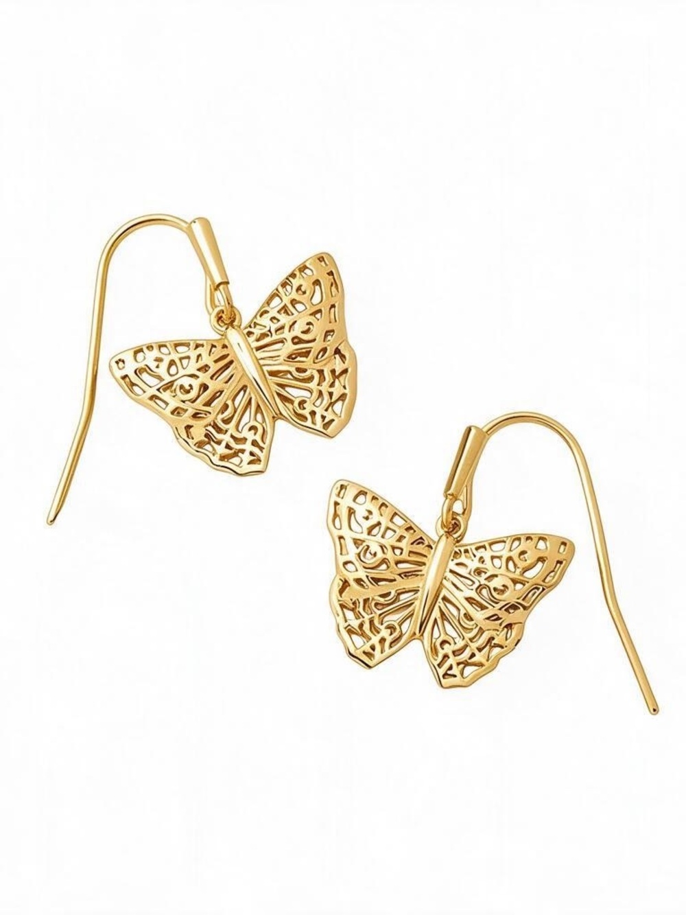 Kendra Scott Hadley Butterfly Small Drop Earrings in gold